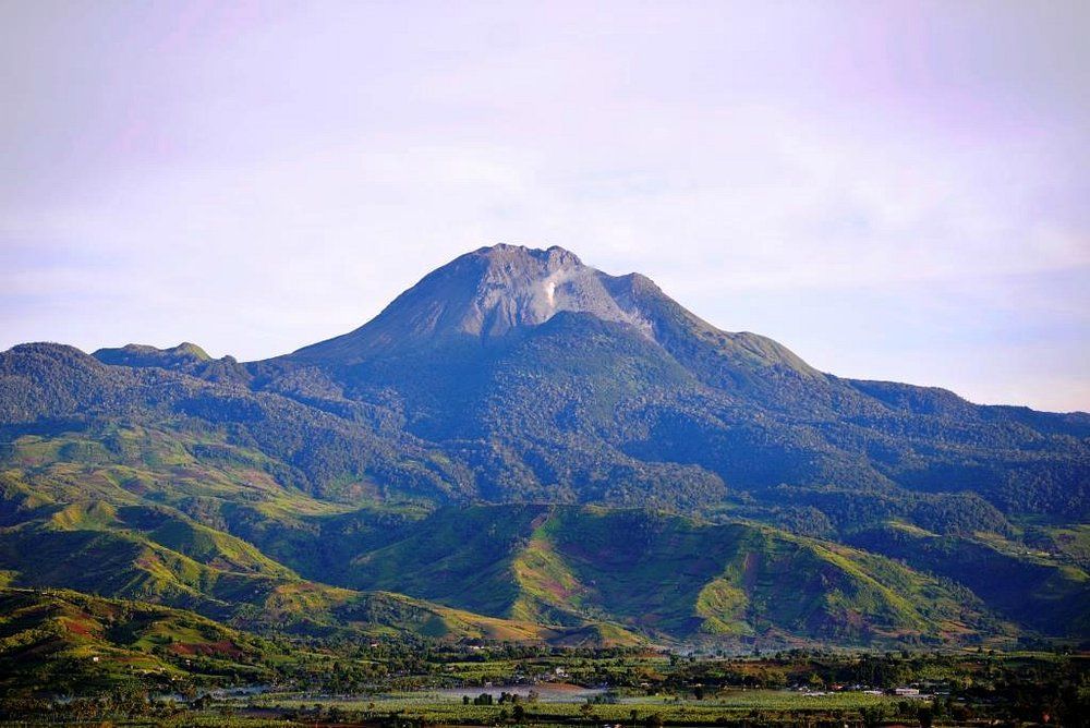 Mount Apo rising above the Philippine highlands, the namesake of Apo VA